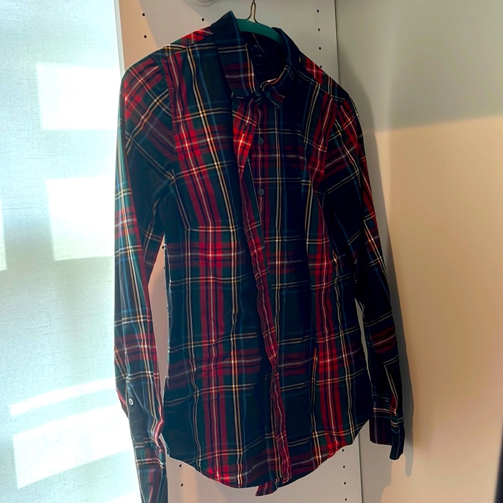 This is a J.Crew blazer. It is in really good condition with no holes or rips. - Picture 1 of 4